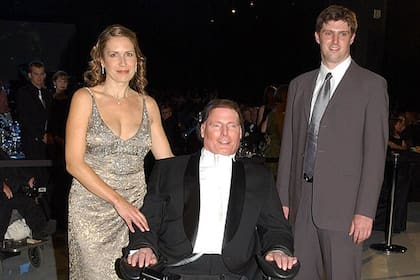 Dana y Christopher Reeve y su hijo mayor Matthew