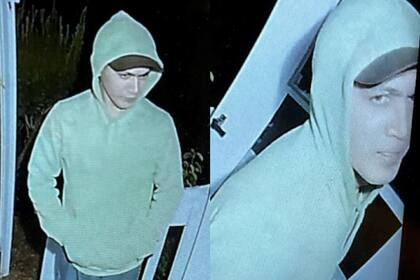 Danelo Cavalcante, de 34 años, fue grabado por la cámara en la puerta de sus excompañeros de trabajo