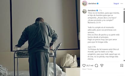 Dani Alvez utilizó su cuenta de Instagram para anunciar la llegada de su hijo