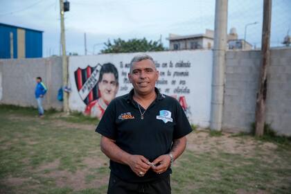 Daniel Acosta, del club Estrella Roja, fue otro de los militantes que participó de la campaña del oficialismo
