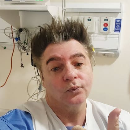 Daniel Ambrosino compartió algunas de las fotografías que se sacó al momento de su internación (Foto: Instagram/@danielambrosino)