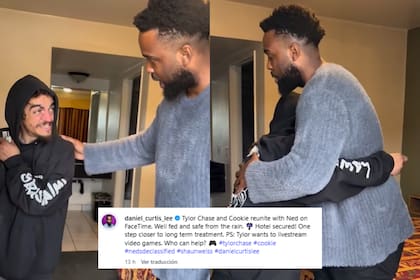 Daniel Curtis Lee compartió en Instagram un video de su reencuentro con Tylor Chase y prometió ayudarlo con su recuperación (Foto: Instagram @daniel_curtis_lee)