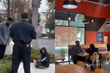 Daniel Curtis Lee fue a buscar a su amigo, lo llevó a comer y lo alojó en un hotel (Foto: Instagram @daniel_curtis_lee)