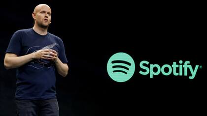 Daniel Ek, el CEO de Spotify, durante una conferencia en 2015