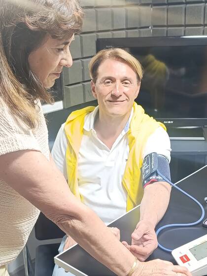 Daniel Gómez Rinaldi compartió imágenes de la asistencia médica que recibió