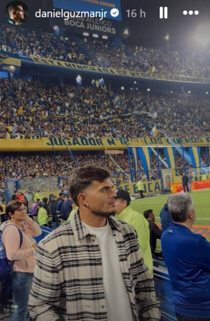 Daniel Guzmán Jr. en La Bombonera este sábado 10 de mayo