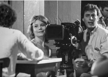 Daniel Karp y Luisina Brando durante el rodaje de "Señora de nadie"