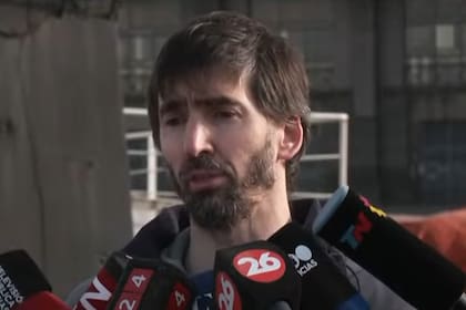 Daniel Lauretta, líder de la expedición, esta mañana al llegar al puerto de Buenos Aires