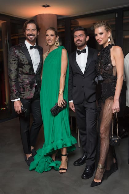 Daniel Lombardi, Fabiana del Río, Augusto Marini y Angie Landaburu.