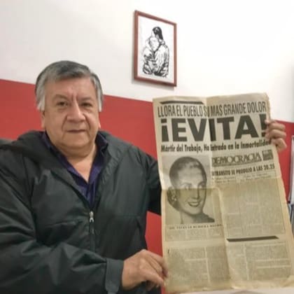 Daniel Núñez tiene 68 años y es un histórico dirigente peronista de Tigre.