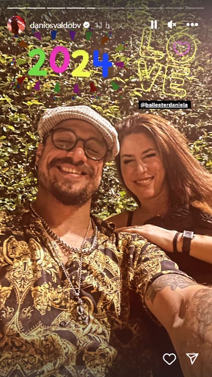 Daniel Osvaldo y Daniela Ballester habían oficializado su relación, pero hace unos días el exdeportista dijo que estaban separados (foto: Instagram @DaniStone)