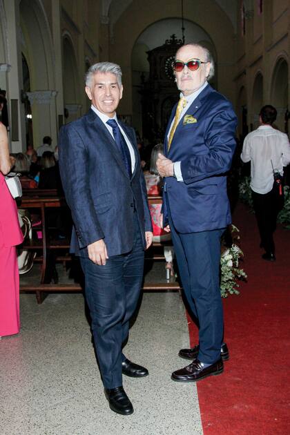 Daniel Ozán y el modisto Gino Bogani.