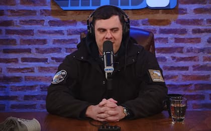 Daniel Parisini, conocido como el Gordo Dan, conductor de La Misa en el canal de streaming Carajo
