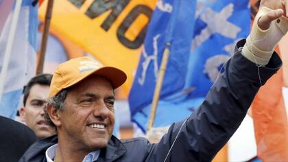 Daniel Scioli, durante un evento de campaña en Quilmes, en las afueras de la ciudad de Buenos Aires, el 20 de octubre