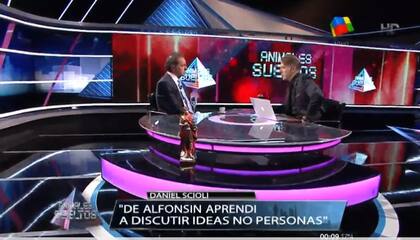 Daniel Scioli en el programa que conduce Alejandro Fantino