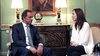 Daniel Scioli y María Eugenia Vidal