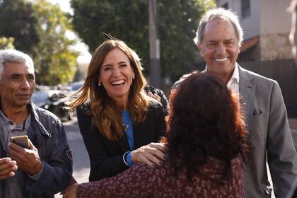 Daniel Scioli y Victoria Tolosa Paz