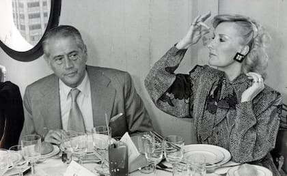 Daniel Tinayre y Mirtha Legrand, en 1983