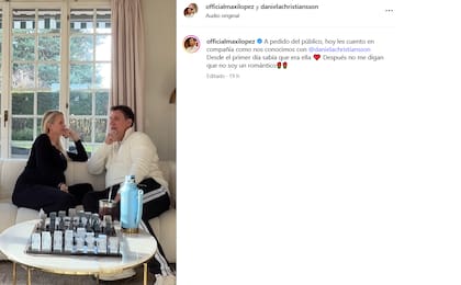 Daniela Christiansson y Maxi López contaron detalles de su romance (Foto: Instagram/@officialmaxilopez)