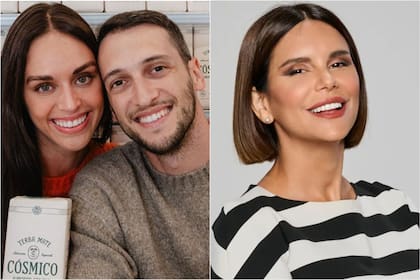 Daniela de Lucía ofició de cura en el casamiento de Sam y Hernán, emprendedores de la yerba Cósmico