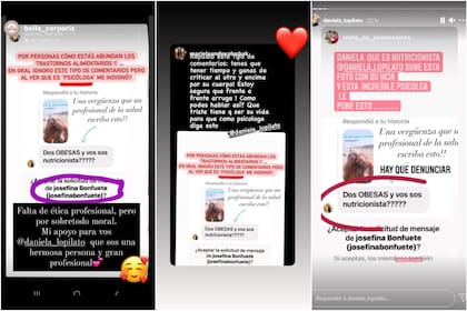 Daniela Lopilato fue agredida en Instagram por una seguidora y sus colegas salieron a respaldarla