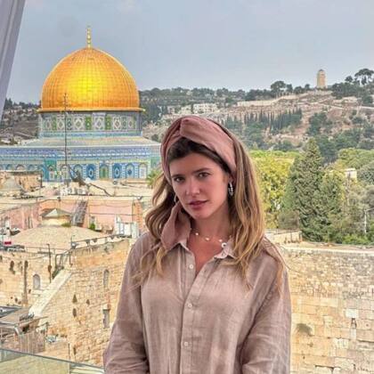 Daniela Tapia visitó varios puntos de Israel, como es el caso de Jerusalén, donde se tomó esta postal tres días atrás