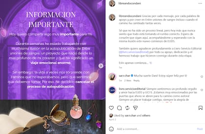 Daniella Benenati le comunicó a sus seguidores a principios de abril no iba a publicar como independiente porque estaba porque estaba representada por una agencia editorial