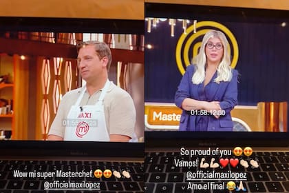 Daniella Christiansson vio MasterChef y alentó a Maxi López y hasta grabó el intercambio que tuvo con Wanda Nara (Foto: Captura de video / Instagram @danielachristiansson)