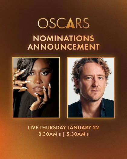 Danielle Brooks y Lewis Pullman presentaron las nominaciones a los Premios Oscar 2026 (X/@TheAcademy)