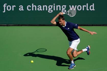 Daniil Medvedev, esta semana, en Indian Wells. 