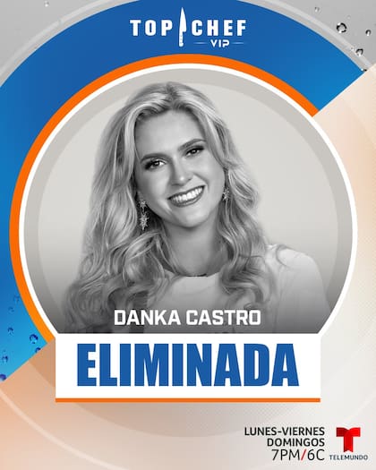 Danka Castro se convirtió en la quinta eliminada de Top Chef VIP 3