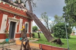 Una fuerte tormenta generó daños en el hospital municipal y en un hogar de ancianos de Carlos Casares