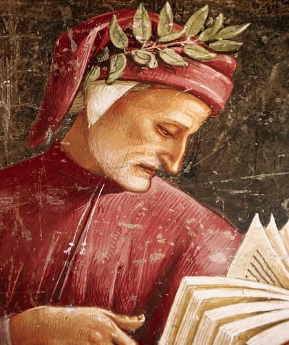 Dante Alighieri, protagonista del Programa de Historia de la Literatura de Amigos del Bellas Artes (detalle de una obra de Luca Signorelli)