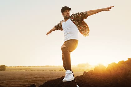 Dante en la producción para Rolling Stone, en diciembre de 2017