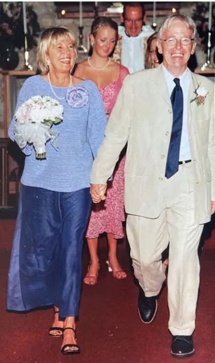 Daphne y Chuck el día de su boda en el Valle de Napa en 2001