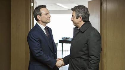 Christian Slater y Ricardo Darín en La cordillera