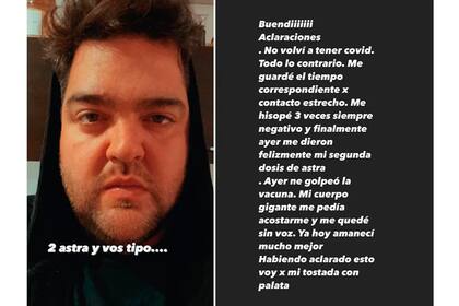 Darío Barassi aclaró el motivo por el que tuvo que hacer reposo durante un día