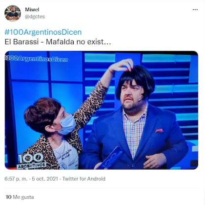 Darío Barassi se puso una peluca negra y llovieron los memes