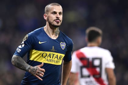 El gesto que se hizo meme, Benedetto saca la lengua después de anotar su golazo