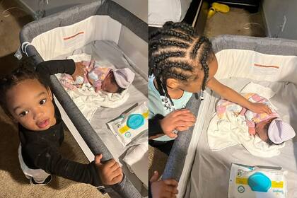 Dariya Denise conoció a sus hermanos luego de permanecer un día en el hospital