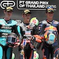 La increíble definición de Moto3 y la genial maniobra del argentino Perrone para terminar tercero