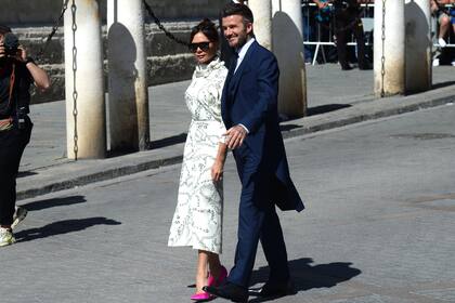David Beckham con su mujer Victoria, la ex Spice Girls