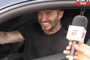 Beckham fue sorprendido por la prensa argentina, le preguntaron por Messi y respondió en español