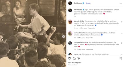 David Bisbal despidió a su papá en redes sociales