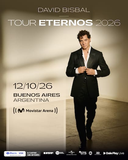 David Bisbal en Argentina: cuándo toca, cuánto cuestan las entradas y cómo comprarlas en cuotas sin interés