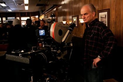 David Chase dirigiendo el último episodio de la serie