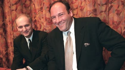 David Chase junto a Gandolfini