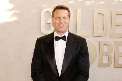 David Ellison durante la entrega de los Globos de Oro este año.