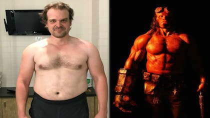 David Harbour, antes y después