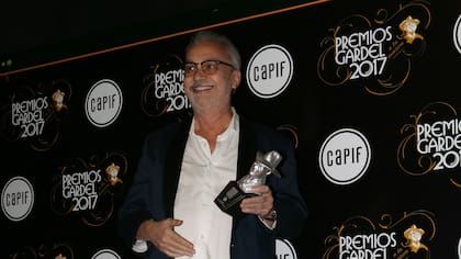 David Lebón, feliz con su premio Gardel